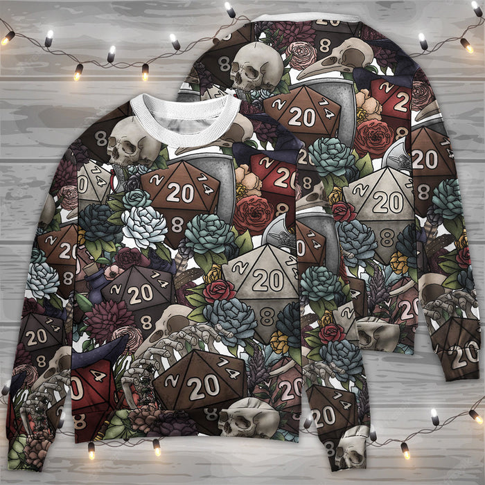 Dice Dark Vibe Ugly Christmas Sweater, Christmas Gift, Gift Christmas 2024