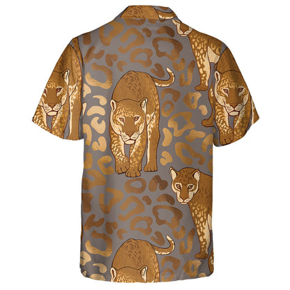 Jungle Fiáin Liopard hAfraice Le Duilleoga Gorm Léine Haváís, Bronntanais Léine Haváís, Bronntanas Nollag