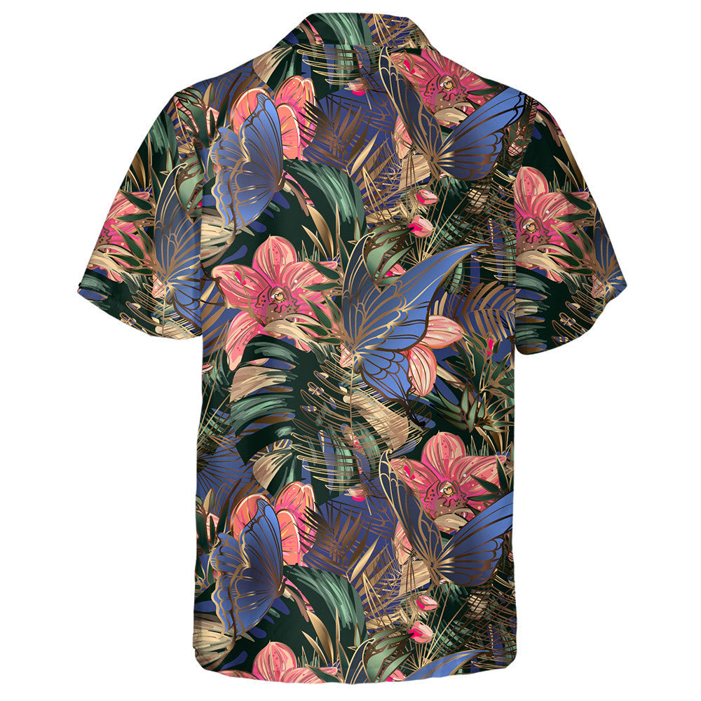 Téama Duilleoga Trópaiceacha Órga le Magairlíní agus Féileacáin Léine Haváís, Bronntanas Léine Haváís, Bronntanas Nollag