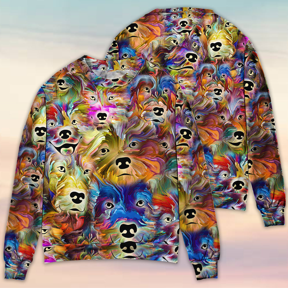 Dog Painting In My Memory Ugly Christmas Sweater, Christmas Gift, Gift Christmas 2024