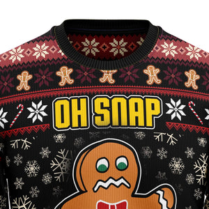 Oh Snap Gingerbread Ugly Christmas Sweater,Christmas Ugly Sweater,Christmas Gift,Gift Christmas 2024