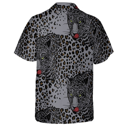 Liopards Le Ainmhithe Fiadhúlra Stíl Nua-Aimseartha Beast Léine Haváís, Bronntanas Léine Haváís, Bronntanas Nollag