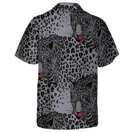 Liopards Le Ainmhithe Fiadhúlra Stíl Nua-Aimseartha Beast Léine Haváís, Bronntanas Léine Haváís, Bronntanas Nollag