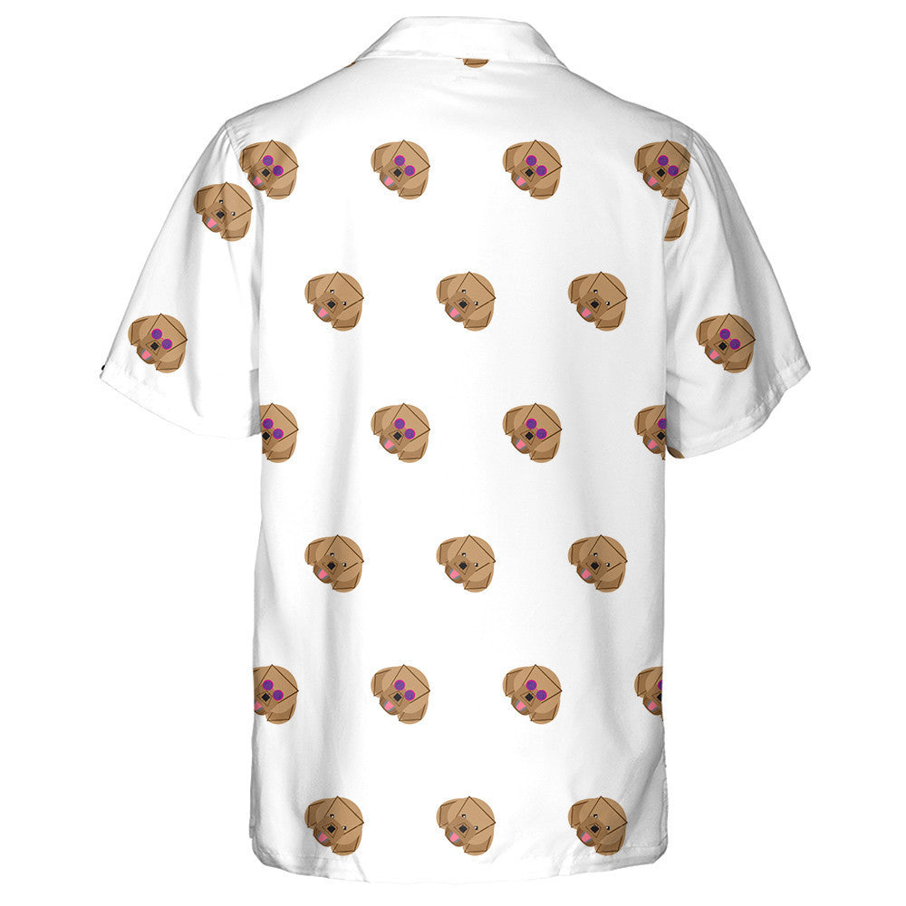 Cartoon Poodle Dog On White Dog Icons Hawaiian Shirt, Hawaiian Shirt Gift, Christmas Gift