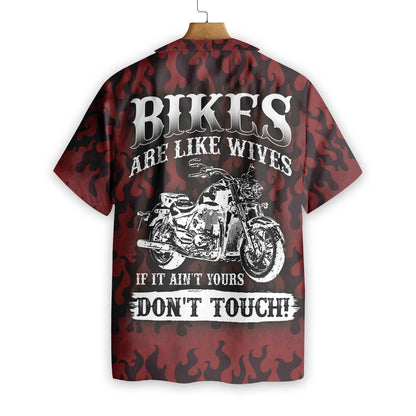 Don't Touch My Motorbike Design Hawaiian Shirt,Hawaiian Shirt Gift, Christmas Gift
