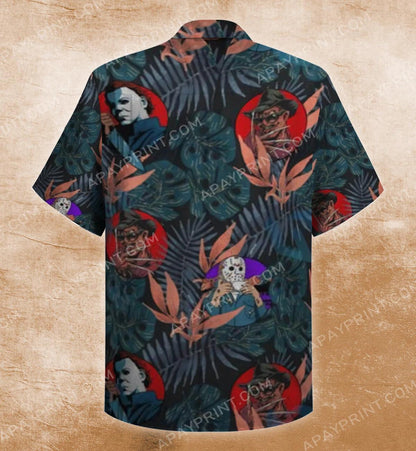 Halloween Horror Movie Killers Hawaiian Shirt, Hawaiian For Gift
