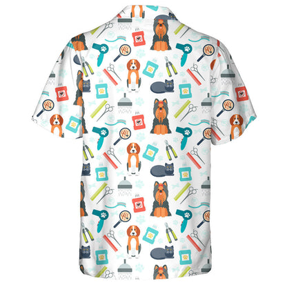 Cute Beagle Dog Grooming For Animals Hawaiian Shirt,Hawaiian Shirt Gift, Christmas Gift