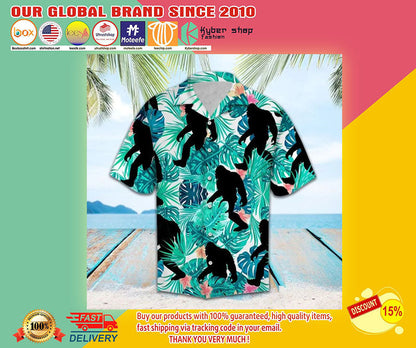 Bigfoot Hawaiian Shirt,Hawaiian Shirt Gift, Christmas Gift