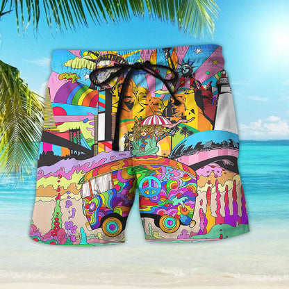 Car Hawaiian Shirt - Colorful Liberties Hippie Car Feeling Groovy Hawaiian Aloha Hawaii Shirt _ Hawaiian Shirt-Hawaiian Shirt Gift, Christmas Gift