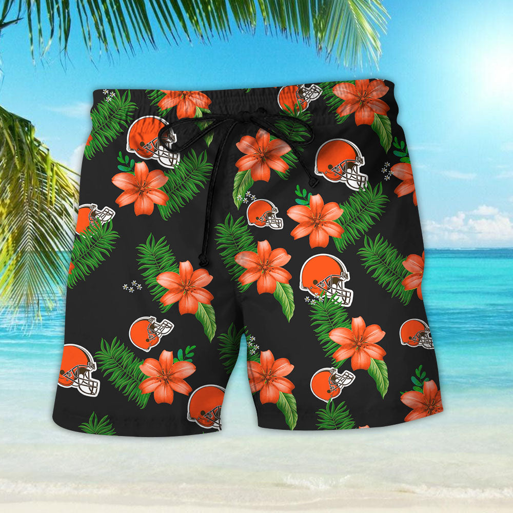 Cleveland Browns Hawaiian Shirt â€“ Dnstyles_Hawaiian Shirt Gift, Christmas Gift