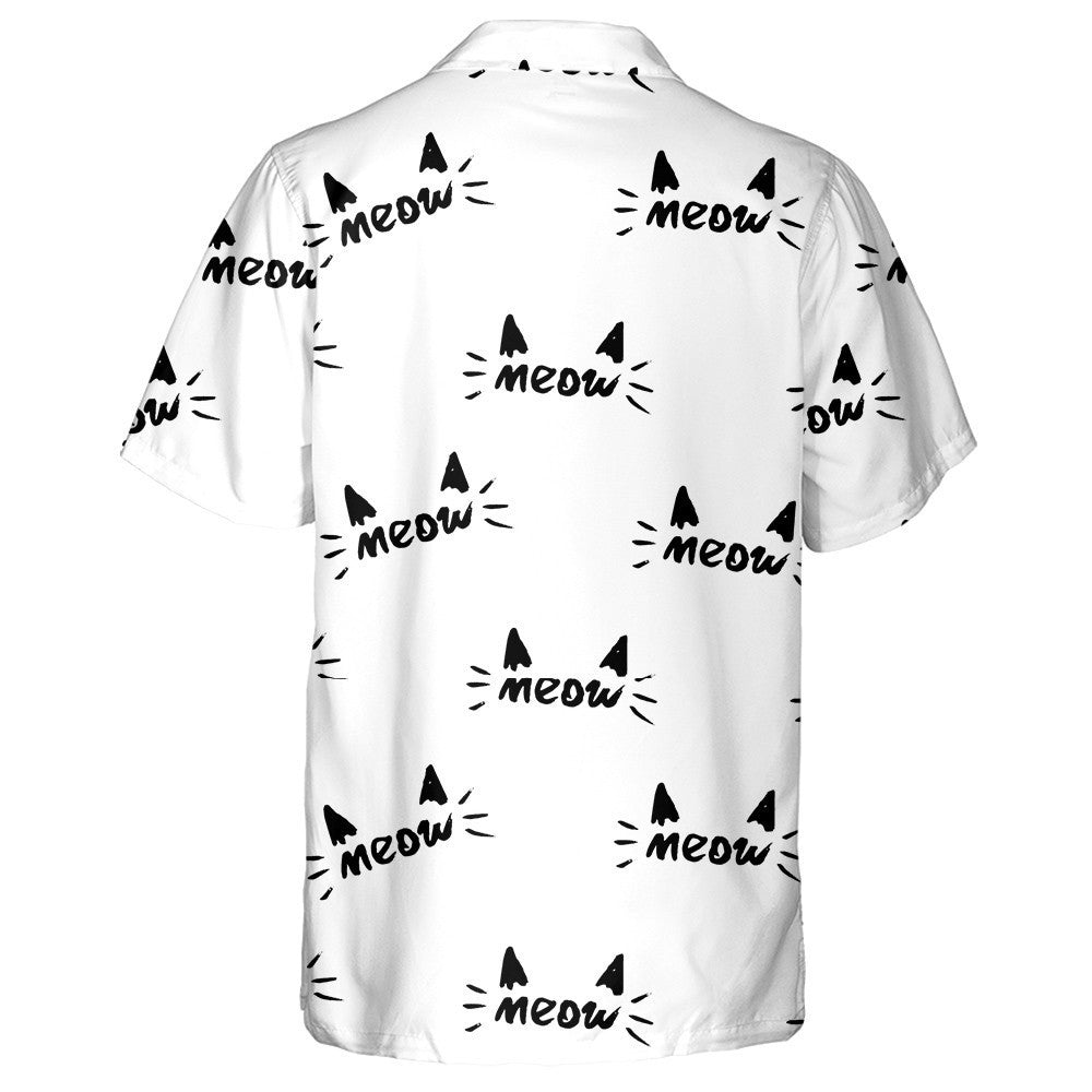 Cait Beag Comic Agus Meow I Stíl Chartúin Léine Haváís, Bronntanas Léine Haváís, Bronntanas Nollag