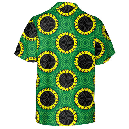 Engraved Vintage Style Golden Floral Isolated Pattern Hawaiian Shirt, Hawaiian Shirt Gift, Christmas Gift