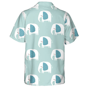 Adorable Elephant With Blue Ears Hawaiian Shirt, Hawaiian For Gift