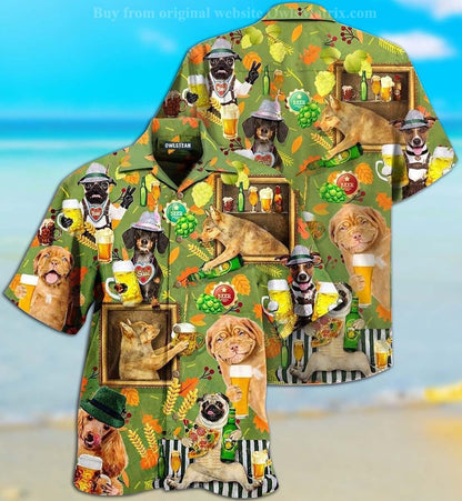 Dog Loves Beer Everyday - Hawaiian Shirt, Hawaiian Shirt Gift, Christmas Gift