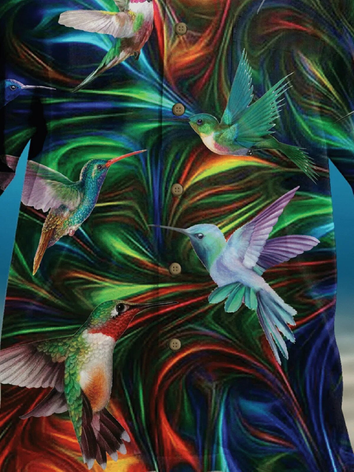 Casual Bird On Light Nice Ornamental Hawaiian Shirt, Hawaiian For Gift