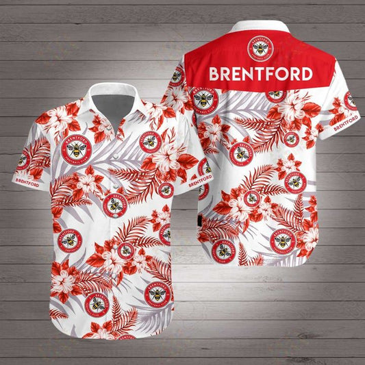 Brentford Football Club Hawaiian Shirt,Hawaiian Shirt Gift, Christmas Gift