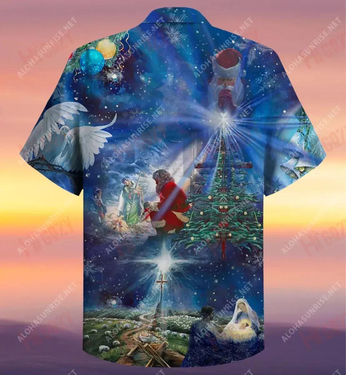 Is é Íosa an Fáth Nollag Gearr Léine Haváís Aigéan Aloha Léine Oirbheartaíochta Haváis Léinte Greannmhar Haváís, Léine Haváise, Bronntanas Nollag