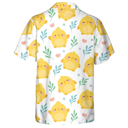 Baby Cute Yellow Chicken In Different Emotions Hawaiian Shirt, Hawaiian Shirt Gift, Christmas Gift