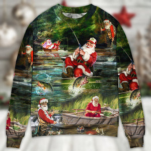 Christmas Merry Fishmasand A Happy New Reel Ugly Christmas Sweater, Christmas Gift, Gift Christmas 2024