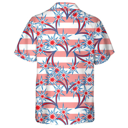 Réaltaí Lámhacha Buailte Ar Chúlra Stiallacha Dearga Agus Bán Léine Haváís, Bronntanas Léine Haváíais, Bronntanas Nollag