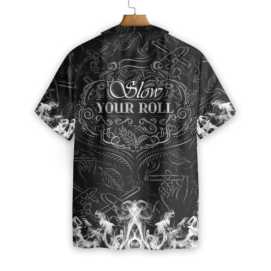 Tobacco Pattern Black And White Design Hawaiian Shirt,Hawaiian Shirt Gift, Christmas Gift