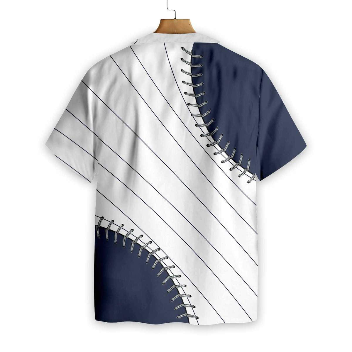 Baseball Lover Navy Blue Background Hawaiian Shirt, Hawaiian For Gift