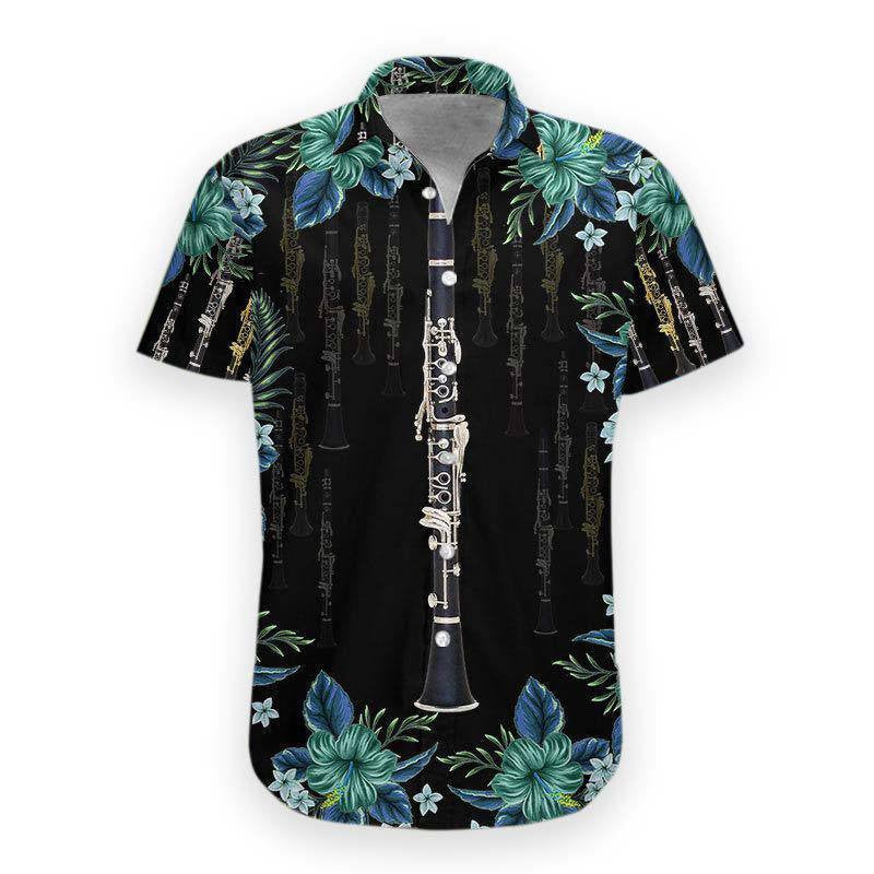 Clarinet Forest Tropical Crazy Ornamental Hawaiian Shirt, Hawaiian For Gift