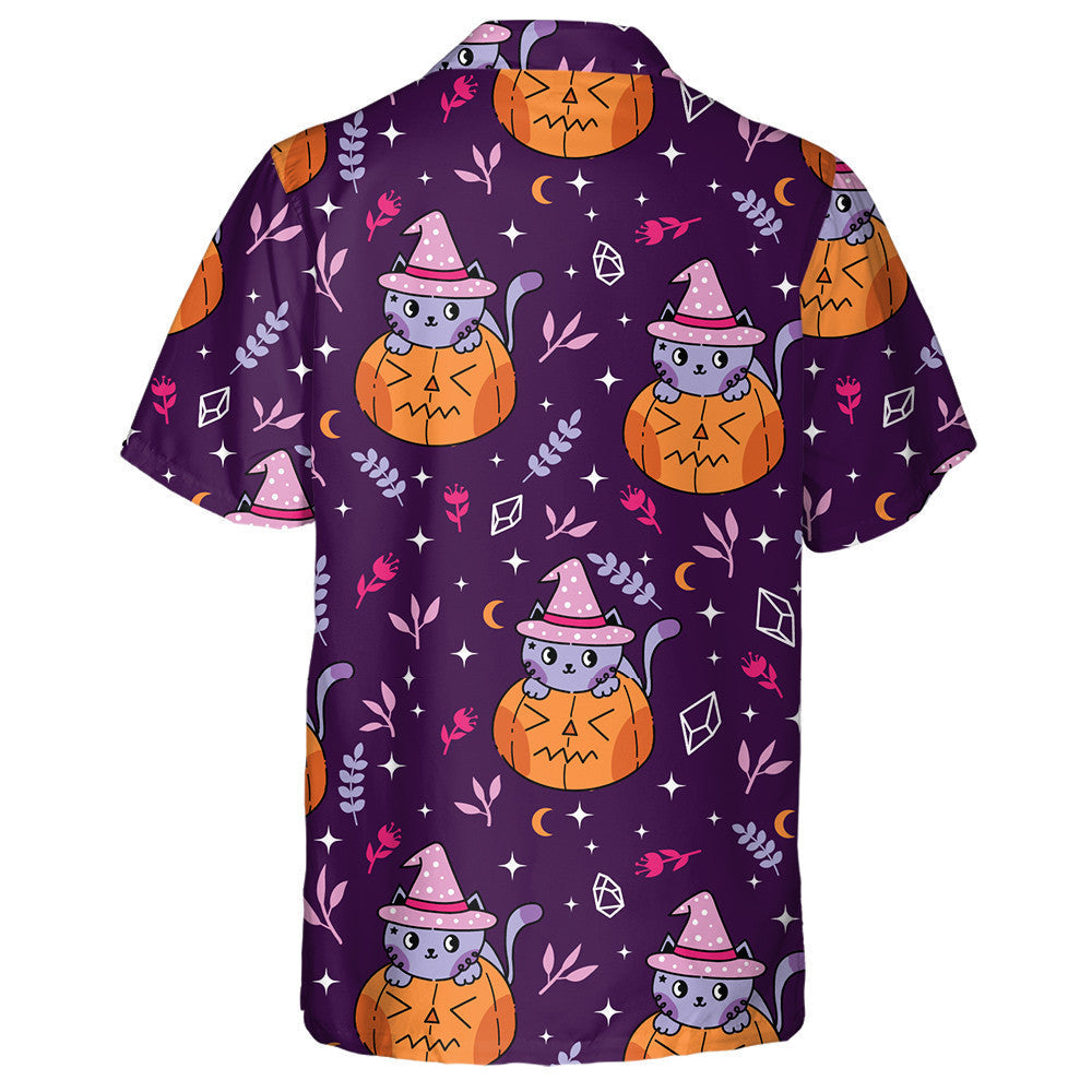 Duilleoga Cailleach Cait Corcra Draíocht Agus Léine Haváí Pumpkin , Bronntanas Léine Haváís , Bronntanas Nollag