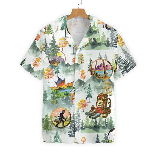Camping And Hiking Trekking Beautiful Landscape Hawaiian shirt, Hawaiian For Gift