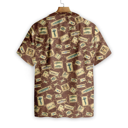 Fishing Tool Collection Complex Design Hawaiian Shirt,Hawaiian Shirt Gift, Christmas Gift