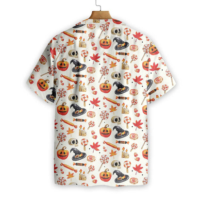 Halloween Art Print Hawaiian Shirt, Hawaiian For Gift