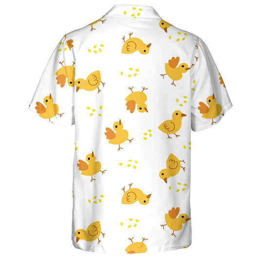 Sicíní Buí Greannmhar agus Grán ar Chúlra Bán Léine Haváís, Bronntanas Léine Haváís, Bronntanas Nollag