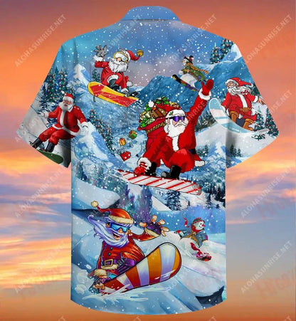 Dún Do Neamh Síos Go Domhan Snowboarding Léine Gearr Haváís Aigéan T Léinte Haváís Léinte Haváís is Fearr Léinte haváíais do Mhná, Bronntanas Léine Haváís, Bronntanas Nollag