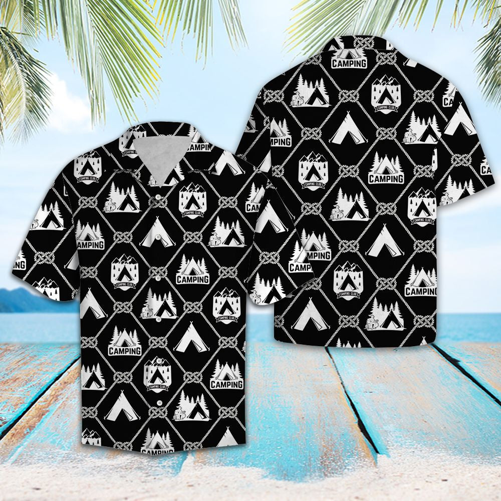 Camping For Vacation Deluxe Style Hawaiian Shirt, Hawaiian For Gift
