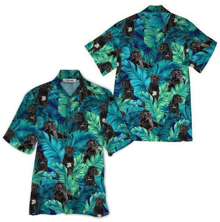 Cane Corso Tropical Background Design Hawaiian Shirt, Hawaiian For Gift