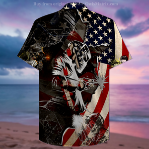 Welder Patriotic - Hawaiian Shirt, Hawaiian Shirt Gift, Christmas Gift