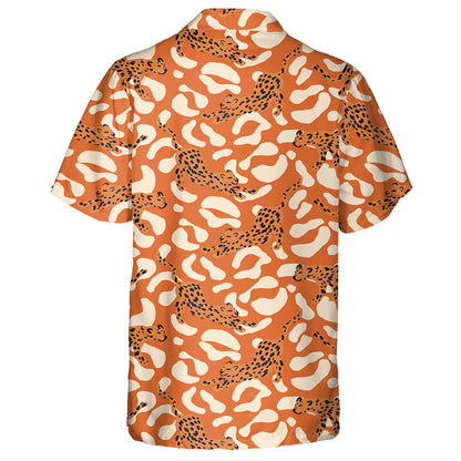 Trendy Modern Leopard Natural Pastel Colors Hawaiian Shirt, Hawaiian Shirt Gift, Christmas Gift
