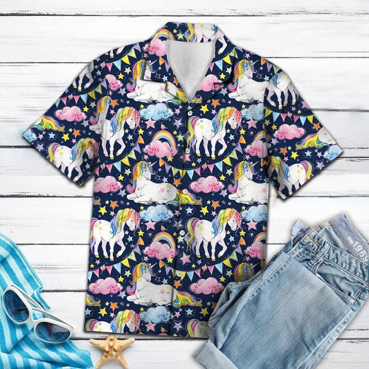 Saol Brionglóideach Le Bogha Ceatha Aonbheannaigh Agus Réaltaí Twinkle Léine Haváís, Bronntanas Léine Haváís, Bronntanas Nollag