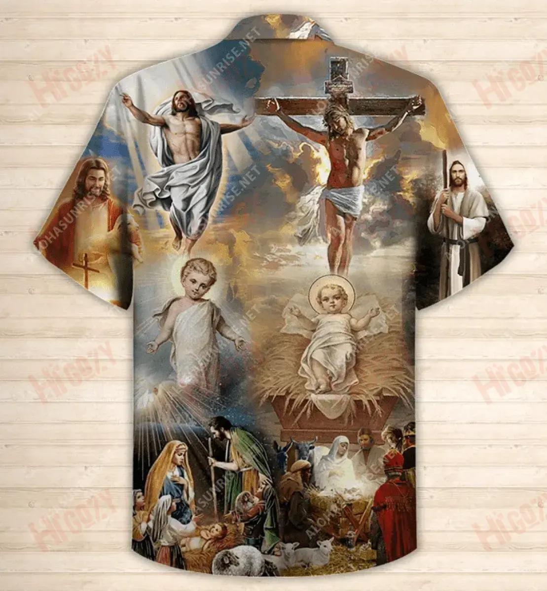 Saol Íosa Léine Gearr Muinchille Gearr Léinte T Haváíacha Samhraidh Léinte Haváís Saincheaptha Patrún Léine Haváís, Bronntanas Léine Haváís, Bronntanas Nollag