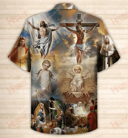 Saol Íosa Léine Gearr Muinchille Gearr Léinte T Haváíacha Samhraidh Léinte Haváís Saincheaptha Patrún Léine Haváís, Bronntanas Léine Haváís, Bronntanas Nollag