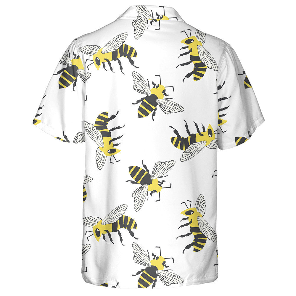 Dubh Agus Buí Lámh Tarraingthe ag Eitilt Mil Bee Léine Haváís, Bronntanas Léine Haváís, Bronntanas Nollag