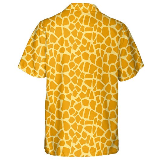 Awesome Yellow Giraffe Skin Theme Pattern Hawaiian Shirt, Hawaiian Shirt Gift, Christmas Gift
