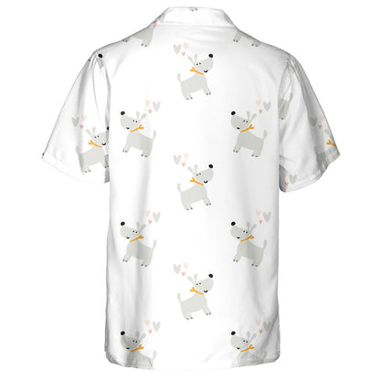 Cúlra Aonair Madraí Grámhara Cartún Tarraingthe Láimhe Léine Haváís, Bronntanas Léine Haváíais, Bronntanas Nollag