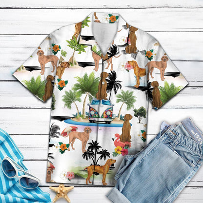 Happy Vizsla Dog Group Enjoy The Vacation Hawaiian Shirt, Hawaiian Shirt Gift, Christmas Gift
