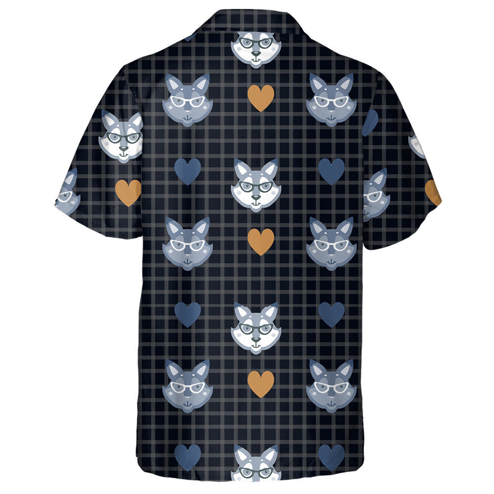 Hipster Le Mac Tíre i Gloiní Ar Sheiceáil Cúlra Dubh Léine Haváís, Bronntanas Léine Haváíais, Bronntanas Nollag