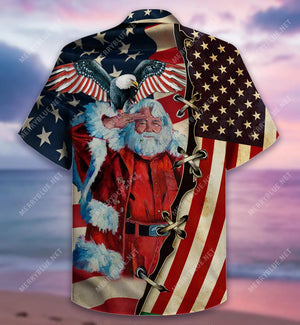 Patriotism America Christmas Hawaiian Shirt Gift For Veteran, Hawaiian Shirt Gift, Christmas Gift