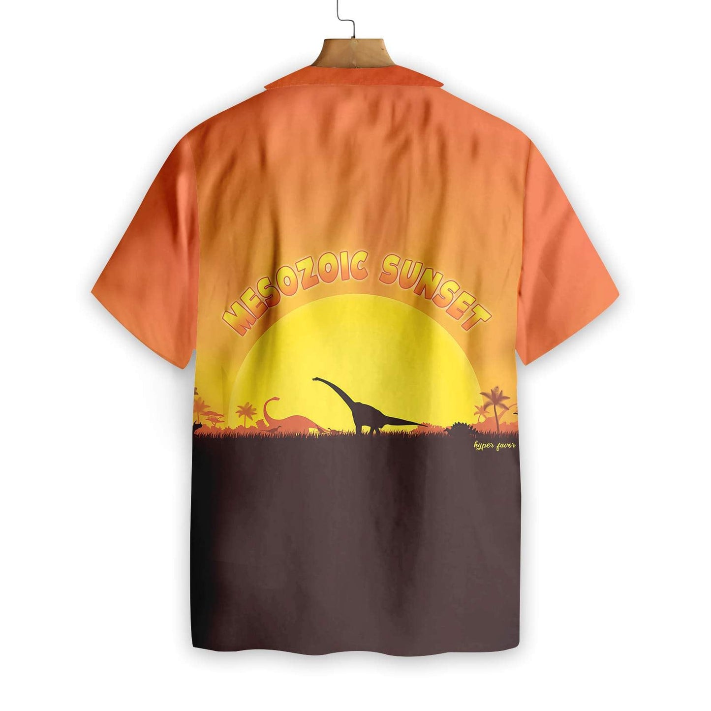 Mesozoic Sunset Dinosaur Beautiful Wild Life Hawaiian Shirt,Hawaiian Shirt Gift, Christmas Gift