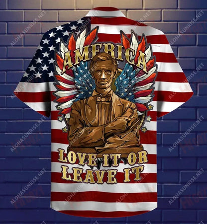 Is breá le Meiriceá é Nó Fág é Léine Gearr Haváís Caitheamh aimsire Aloha Shirt Léinte Haváís is Fearr Léinte Haváís do Mhná, Bronntanas Nollag