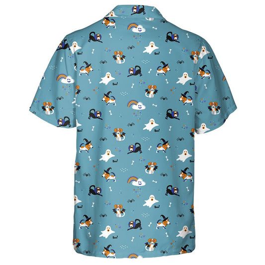 Halloween Beagle Dog In Various Party Costumes Hawaiian Shirt, Hawaiian Shirt Gift, Christmas Gift