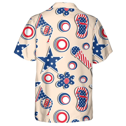 Creative Symbols In The Pattern Of Stars And Stripes Hawaiian Shirt, Hawaiian Shirt Gift, Christmas Gift